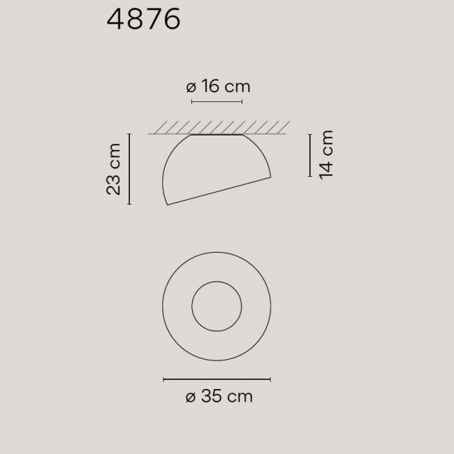 Потолочный светильник Vibia Duo 4876 18 /1B