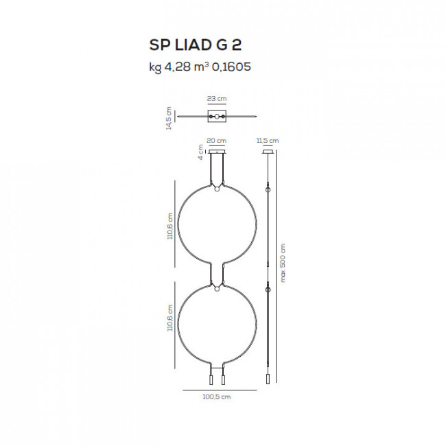 Подвесной светильник Axo Light Liaison SP LIAD G 2 NE OO LED Подвесной светильник Axo Light Liaison SP LIAD G 2 NE OO LED