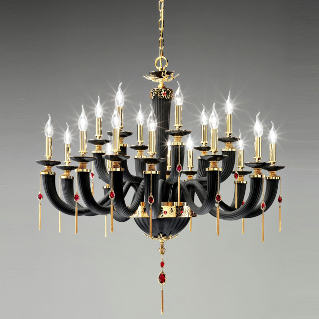Люстра Euroluce Julienne L12+6 black
