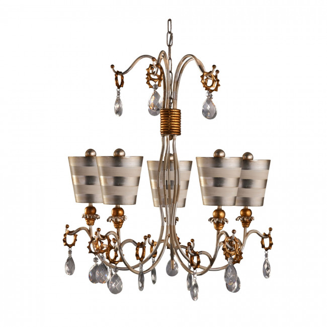 Люстра Flambeau Tivoli FB/TIVOLI5 SV Люстра Flambeau Tivoli FB/TIVOLI5 SV