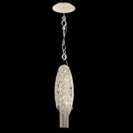 Подвесной светильник IDL Chrysalis 448/5 soft ivory with satin nickel chains Подвесной светильник IDL Chrysalis 448/5 soft ivory with satin nickel chains