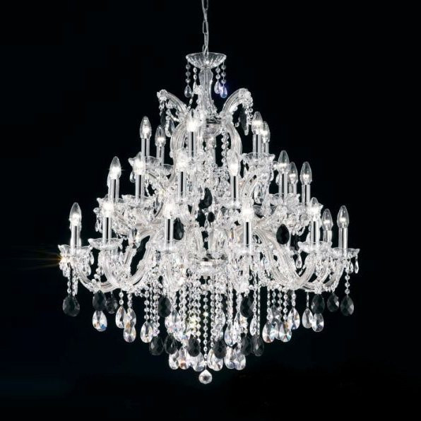 Люстра Masiero Ottocento VE 918/30 CG tr+black