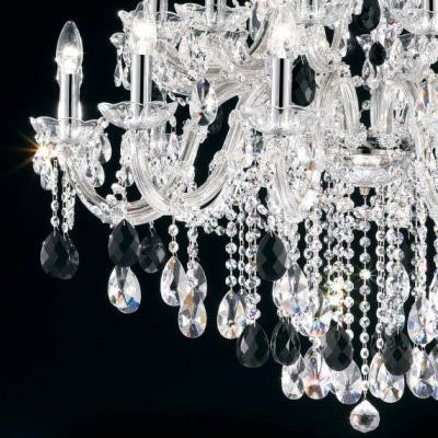 Люстра Masiero Ottocento VE 918/30 CG tr+black