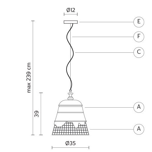 Подвесной светильник Karman Domenica SE102 1B INT Подвесной светильник Karman Domenica SE102 1B INT