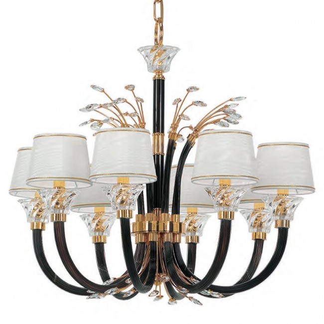 Люстра Prearo BLACK MELODY BLACK MELODY/8/24K Люстра Prearo BLACK MELODY BLACK MELODY/8/24K