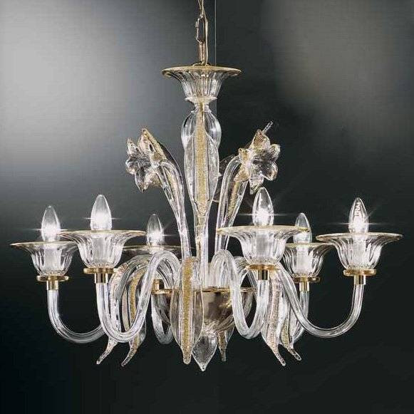 Люстра Vetri Lamp 301/6 Cristallo/Ambra Люстра Vetri Lamp 301/6 Cristallo/Ambra