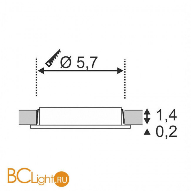Встраиваемый спот (точечный светильник) SLV DL 112225 Встраиваемый спот (точечный светильник) SLV DL 112225