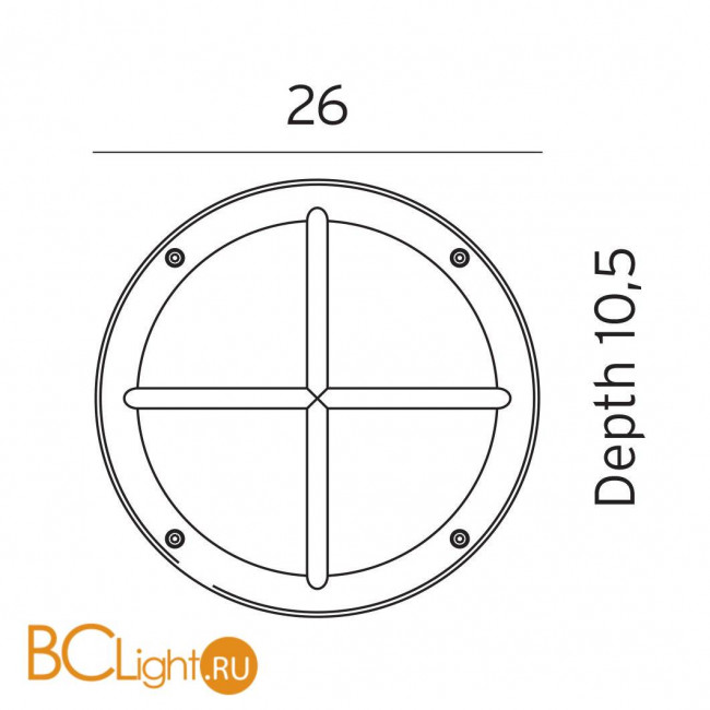 Уличный настенный светильник Norlys Rondane 537GR