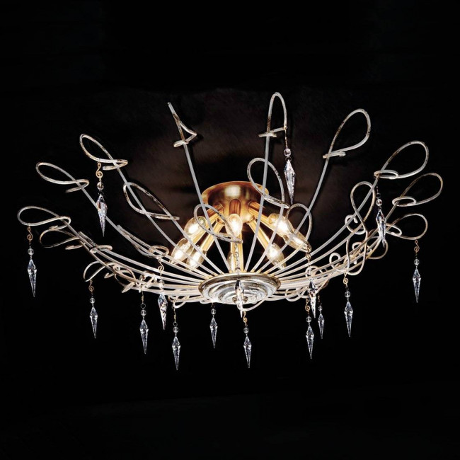 Потолочный светильник Masca Mozart 1874/8PL Gesso oro Потолочный светильник Masca Mozart 1874/8PL Gesso oro