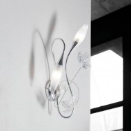 Бра Masca Peacock 1869/A2 Argento bianco Бра Masca Peacock 1869/A2 Argento bianco