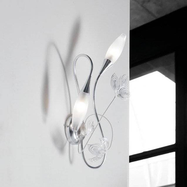 Бра Masca Peacock 1869/A2 Argento bianco Бра Masca Peacock 1869/A2 Argento bianco