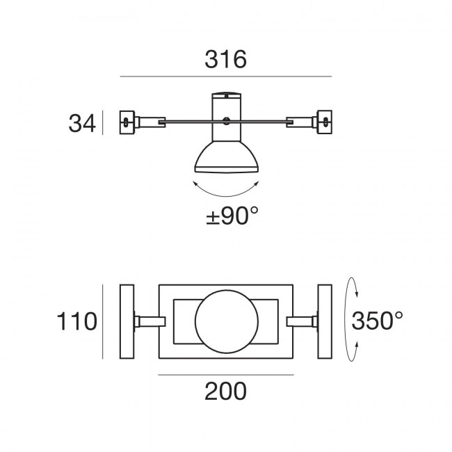 Светильник для струнной системы Linea Light Orion 51545 Светильник для струнной системы Linea Light Orion 51545