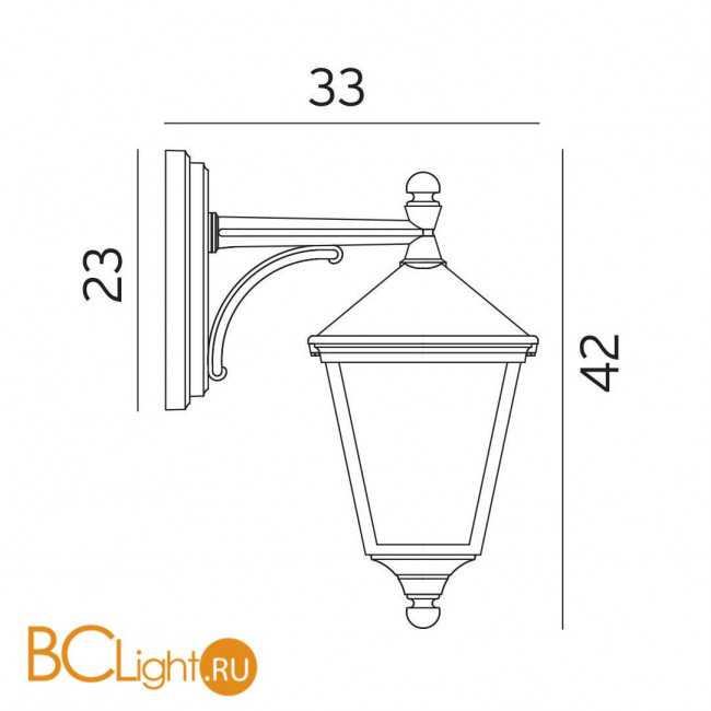 Уличный настенный светильник Norlys London 481B