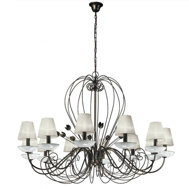 Люстра Kolarz Austrolux Tiziana 3616.812.DA.21 + 5000.E14.S01.or.Iv x 12