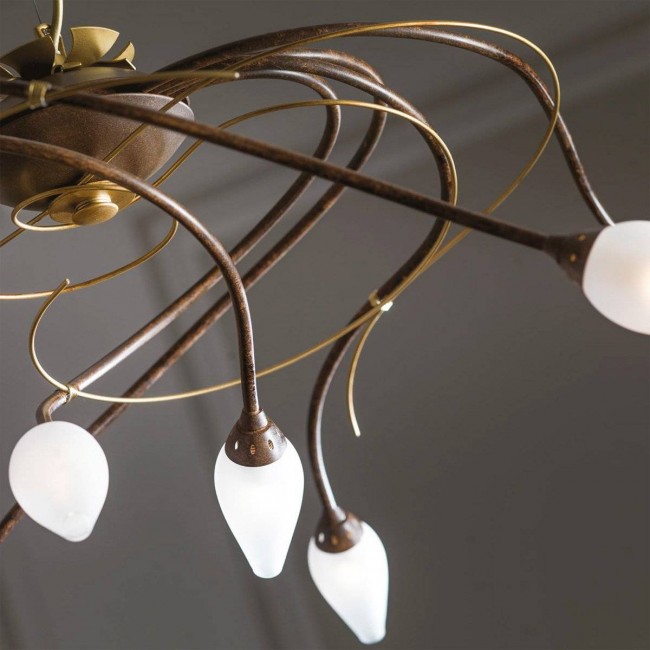 Люстра Masca Armonia 1832/6 Tabacco oro / Glass 505 Люстра Masca Armonia 1832/6 Tabacco oro / Glass 505