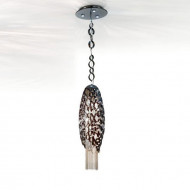 Подвесной светильник IDL Chrysalis 448/5+3 black nickel with satin nickel chains Подвесной светильник IDL Chrysalis 448/5+3 black nickel with satin nickel chains