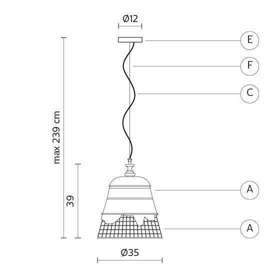 Подвесной светильник Karman Domenica SE102 1O INT Подвесной светильник Karman Domenica SE102 1O INT
