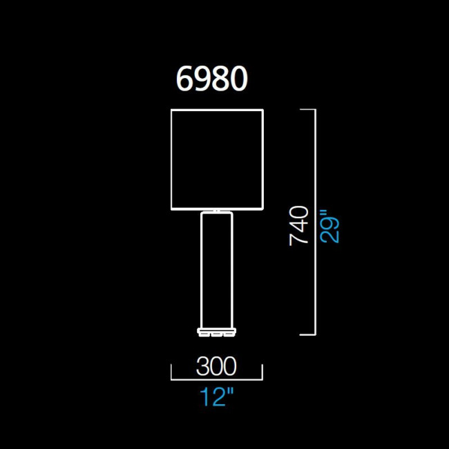 Настольная лампа Barovier&Toso Lisa 6980/EL/NN