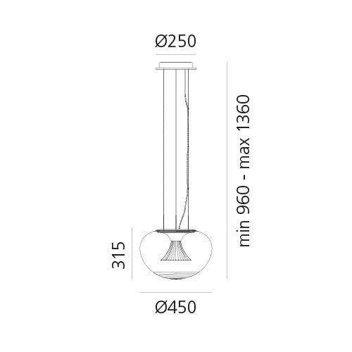 Подвесной светильник Artemide Ipno 1845010A