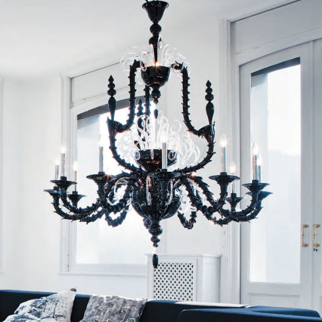 Люстра De Majo VIVALDI K12 0VIVA0K12 black Люстра De Majo VIVALDI K12 0VIVA0K12 black