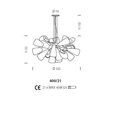 Люстра Sylcom Mocenigo 400/21 CR Люстра Sylcom Mocenigo 400/21 CR