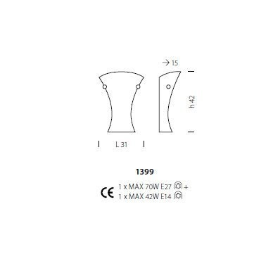 Бра Sylcom Loredan 1399 D ORO Бра Sylcom Loredan 1399 D ORO