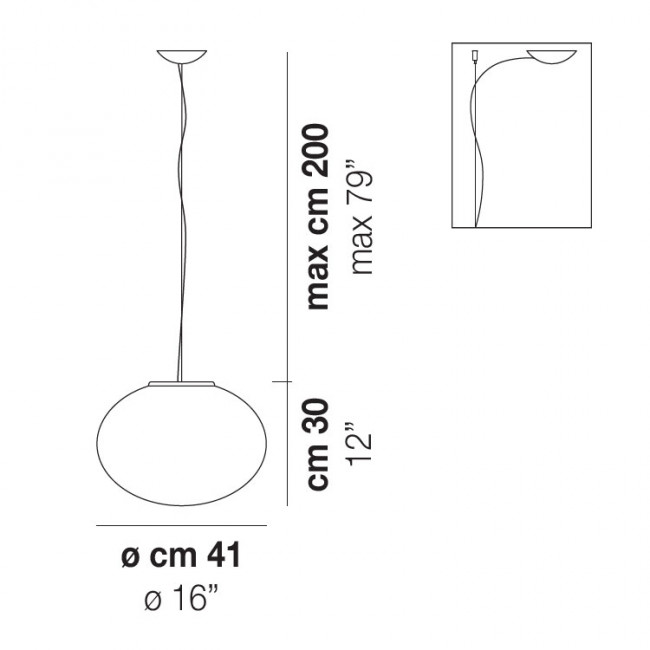 Подвесной светильник Vistosi Lucciola SP M BC/ST NI LED F Подвесной светильник Vistosi Lucciola SP M BC/ST NI LED F