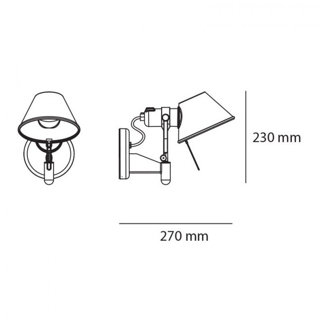 Бра Artemide Tolomeo A0446W50 Бра Artemide Tolomeo A0446W50