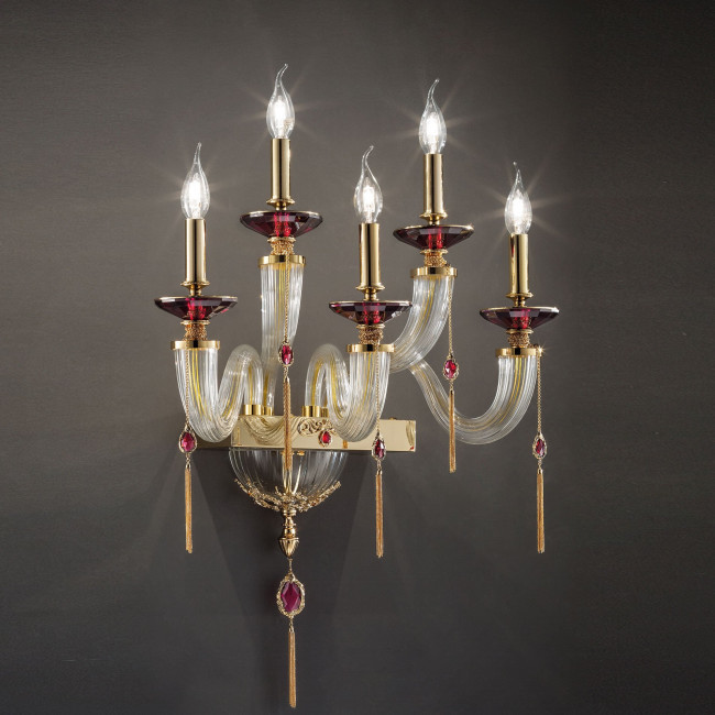 Бра Euroluce Julienne Axis A5 Gold Clear Бра Euroluce Julienne Axis A5 Gold Clear