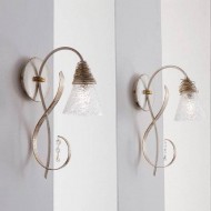 Бра Masca Siberia 1818/A1 Bianco oro / Glass 414 Бра Masca Siberia 1818/A1 Bianco oro / Glass 414