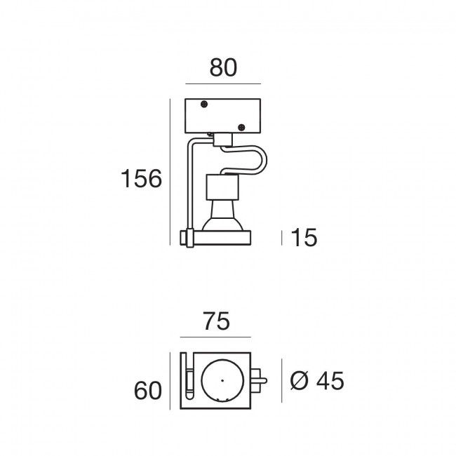 Светильник для струнной системы Linea Light Orion 59744 Светильник для струнной системы Linea Light Orion 59744