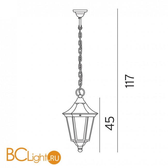 Уличный подвесной светильник Norlys Modena 381A/B