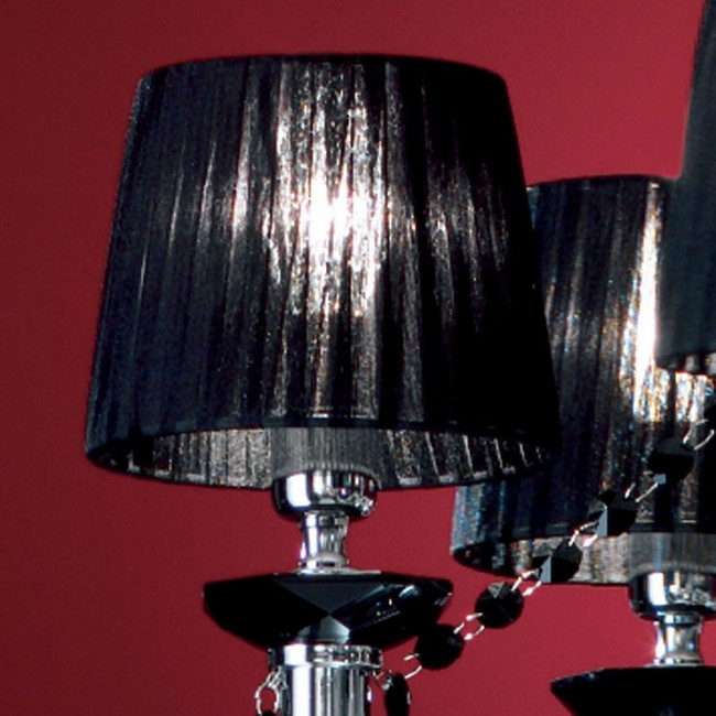 Люстра Euroluce Arcobaleno L8 Silver Clear Black Люстра Euroluce Arcobaleno L8 Silver Clear Black