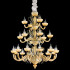 Люстра IDL Epoque 446/12+6+4 light gold metal parts / champagne Murano glass with black profiles Люстра IDL Epoque 446/12+6+4 light gold metal parts / champagne Murano glass with black profiles