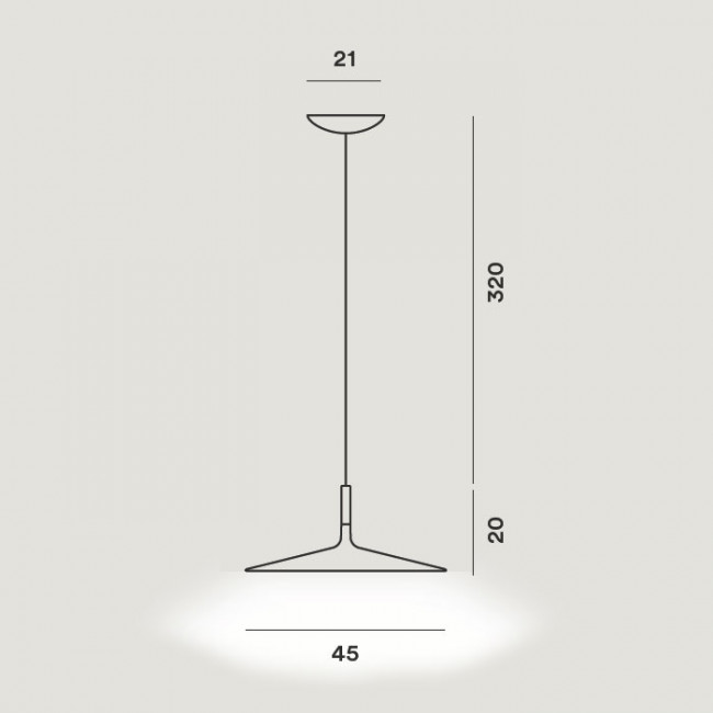 Подвесной светильник Foscarini Aplomb large bianco 195017 10