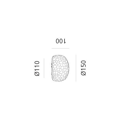 Настенный светильник Artemide Meteorite 1707010A Настенный светильник Artemide Meteorite 1707010A