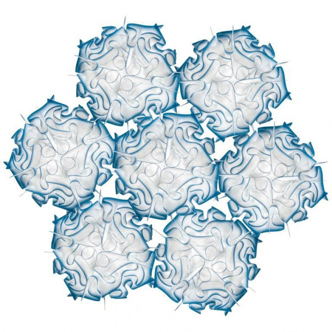 Подвесной светильник Slamp Veli 7 SUSPENSION CELESTE VEL78SOS0006D_000 Подвесной светильник Slamp Veli 7 SUSPENSION CELESTE VEL78SOS0006D_000