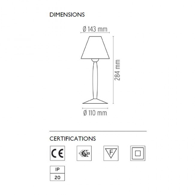 Настольная лампа Flos Miss Sissi F6250042 Настольная лампа Flos Miss Sissi F6250042