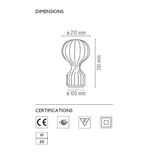 Настольный светильник Flos Gatto piccolo F2701009 Настольный светильник Flos Gatto piccolo F2701009