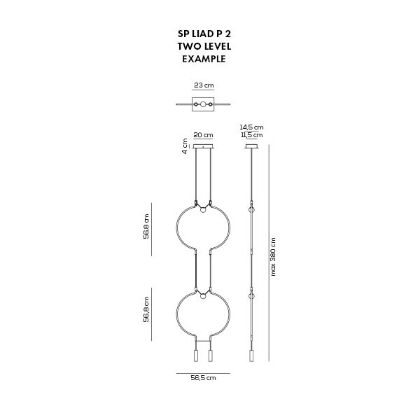 Подвесной светильник Axo Light Liaison SP LIAD P 2 NE OO LED Подвесной светильник Axo Light Liaison SP LIAD P 2 NE OO LED