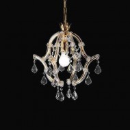 Подвесной светильник Beby Group Novecento 470/1 Light gold CUT CRYSTAL Подвесной светильник Beby Group Novecento 470/1 Light gold CUT CRYSTAL