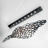 Подвесной светильник IDL Chrysalis 448/8S black nickel with satin nickel chains Подвесной светильник IDL Chrysalis 448/8S black nickel with satin nickel chains