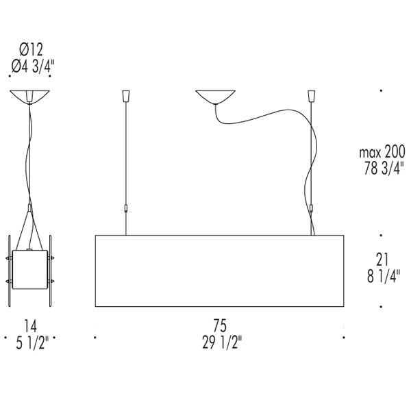 Подвесной светильник Leucos LAGUNA S75 0003321