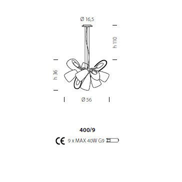 Люстра Sylcom Mocenigo 400/9 AMT Люстра Sylcom Mocenigo 400/9 AMT