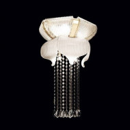 Настенный светильник Beby Group Mademoiselle Corolle 8010A03 Light gold Trasparent graniglia Glass Swarovski Plaque Настенный светильник Beby Group Mademoiselle Corolle 8010A03 Light gold Trasparent graniglia Glass Swarovski Plaque