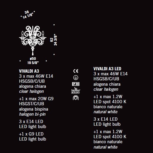 Бра De Majo VIVALDI A3 LED 0VIVA0A31 white Бра De Majo VIVALDI A3 LED 0VIVA0A31 white