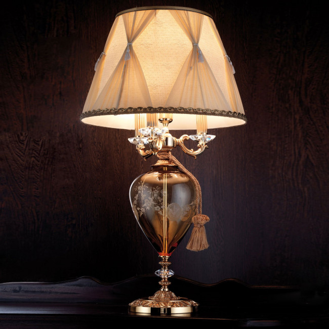 Настольная лампа Euroluce Garden LG3+1 Amber Настольная лампа Euroluce Garden LG3+1 Amber