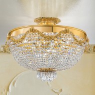 Потолочный светильник Masiero Impero & Deco VE 818 PL18 CUT CRYSTAL Потолочный светильник Masiero Impero & Deco VE 818 PL18 CUT CRYSTAL