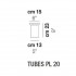 Потолочный светильник Vistosi Tubes PL 20 E27 FU NI Потолочный светильник Vistosi Tubes PL 20 E27 FU NI