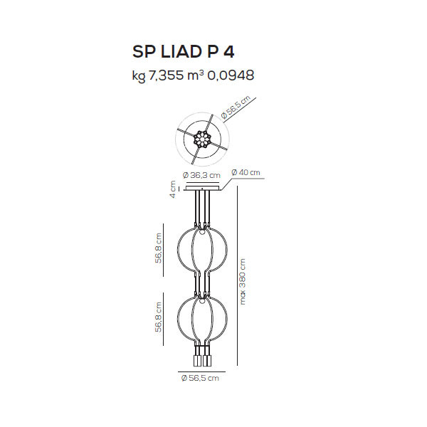 Подвесной светильник Axo Light Liaison SP LIAD P 4 NE OO LED Подвесной светильник Axo Light Liaison SP LIAD P 4 NE OO LED